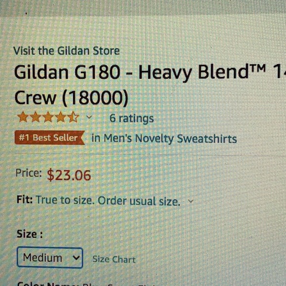 GILDAN crewneck (heavy blend) - Picture 5 of 5